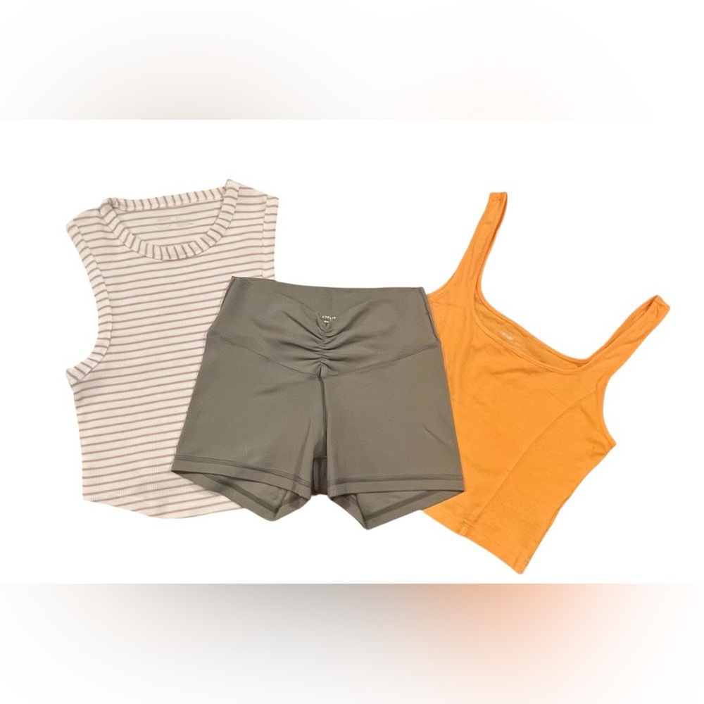 NWOT Aerie Small Bundle 3pc Tanks & Short